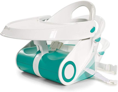 

Baybee Foldable Booster Seat with Tray |Toddlers Booster Seat for Eating with 3-Point Harness Secures Baby Tightly While You Feed -Dishwasher Safe Tray for Kids (Green )(Green)