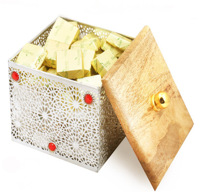 

Ghasitaram Gifts Sugarfree Chocolates- Silver Wooden Sugarfree Chocolates Box Brittles(Pack of 2, 400 g)