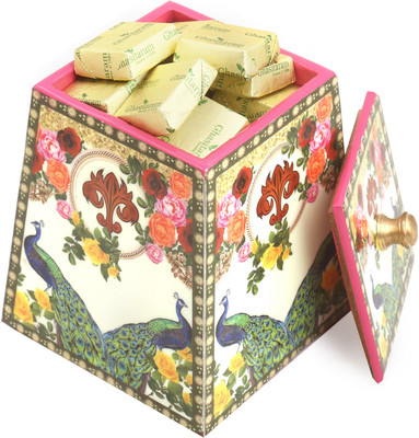 

Ghasitaram Gifts Sugarfree Chocolates- Multicolour Wooden Sugarfree Chocolates Jar Brittles(Pack of 2, 300 g)