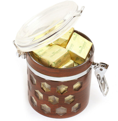 

Ghasitaram Gifts Chocolates-Premium Air Tight Wooden Acrylic Chocolates Container Combo(2)