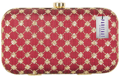 

Parizaat by shadab khan Casual, Party Maroon Clutch