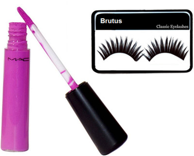 

BRUTUS Eyelashes, Mac Purple Lipgloss(Set of 2)