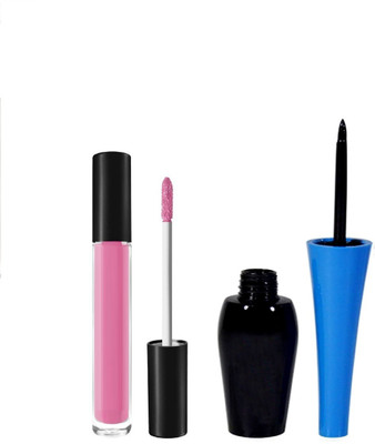 

Vedy New Matte Pink lipstick with eyeliner in combo(Set of 2)