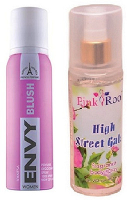 

Pink Root HIGH STREET GALS MIST 200ML WITH ENVY BLUSH DEO 120ML(Set of 2)