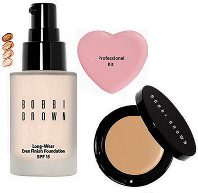 

Professional kit silicon puff&bobbi brown long wear even finish foundation with corrector concealer(Set of 3)