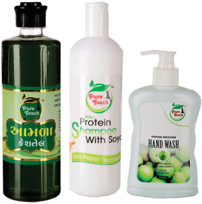 

pure touch Amla oil, Milky Shmopoo& handwash(Set of 3)