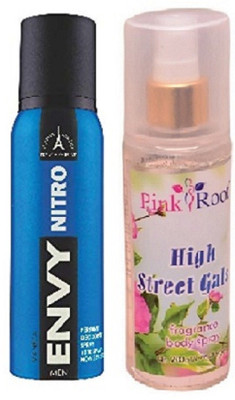 

Pink Root HIGH STREET GALS MIST 200ML WITH ENVY NITRO DEO 120ML(Set of 2)