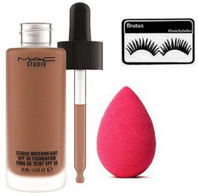 

brutus Eyelashes, Studio Waterweight Foundation With Sponge Puff(Set of 3)