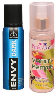 

Pink Root VANITY FEMME MIST 200ML WITH ENVY DARK DEO 120ML(Set of 2)