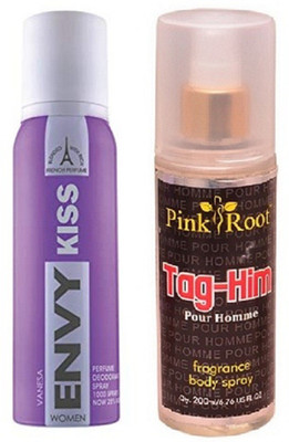 

Pink Root TAG-HIM MIST 200ML WITH ENVY KISS DEO 120ML(Set of 2)