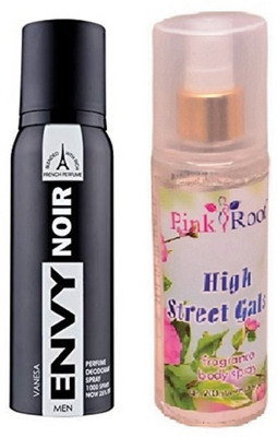 

Pink Root HIGH STREET GALS MIST 200ML WITH ENVY NOIR DEO 120ML(Set of 2)