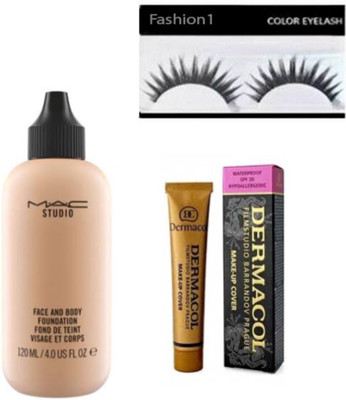 

FASHION 1 combo set best eyelash , foundation ,darmacol(Set of 3)