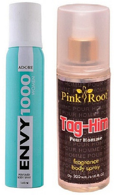 

Pink Root TAG-HIM MIST 200ML WITH ENVY ADORE DEO 120ML(Set of 2)