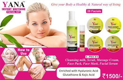 

MCKALEY INSTANT WHITENING YANA FACIAL KIT(Set of 6)