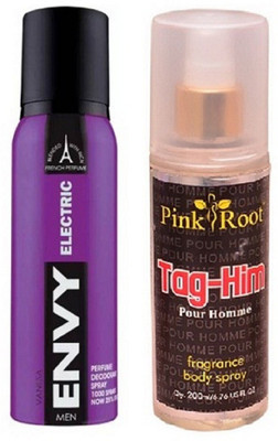 

Pink Root TAG-HIM MIST 200ML WITH ENVY ELECTRIC DEO 120ML(Set of 2)