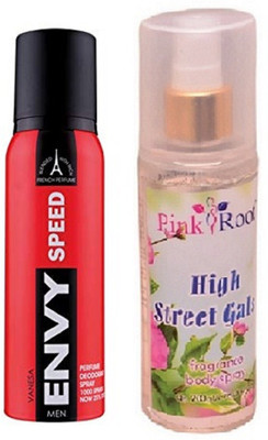 

Pink Root HIGH STREET GALS MIST 200ML WITH ENVY SPEED DEO 120ML(Set of 2)