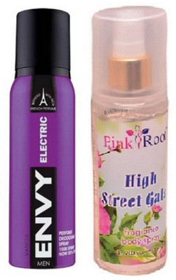 

Pink Root HIGH STREET GALS MIST 200ML WITH ENVY ELECTRIC DEO 120ML(Set of 2)