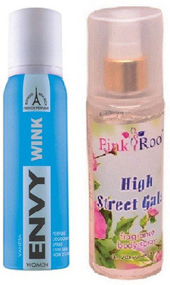 

Pink Root HIGH STREET GALS MIST 200ML WITH ENVY WINK DEO 120ML(Set of 2)