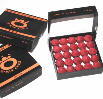

Laxmi Ganesh Billiard LGB Red omin tip 10mm (Set of 50 Pieces) Snooker, Pool, Billiards Cue Stick(Wooden)