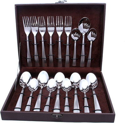 

Shapes Aero Satin Stainless Steel Cutlery Set(Pack of 18)