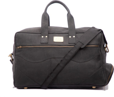

SandCraft Real Buffalo Leather Duffel Bag Gym Bag(Black)