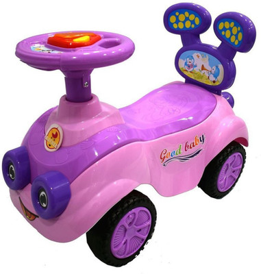

Baybee MantizMoo Push Car Non Battery Operated Ride On(Purple), Violet