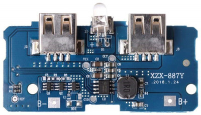 

eHUB 5V 2A Power Bank Charging Module Circuit Board Step Up Boost Power Supply Module Dual 2 USB Output Electronic Components Electronic Hobby Kit