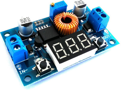

VGS MARKETINGS XL4015 5A DC-DC Adjustable Step Down Board LED Voltmeter Power Supply Module 4.0-38V to 1.25V-36V DIY High Power 75W Power Supply Electronic Hobby Kit