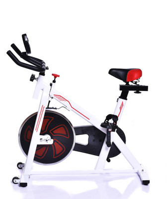 

Iris Indoor Cycle Trainer Fitness Spin Bike-12 kgs Flywheel (White) Spinner Exercise Bike Exercise Bike(White)
