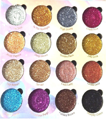 

tanvi27 MAGIC GLITTER 16 COLORS EYESHADOW 30 g(MULTICOLOR)