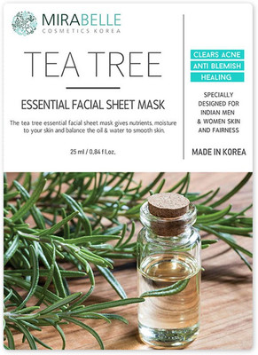 

MIRABELLE KOREA TEA TREE ESSENTIAL FACIAL SHEET MASK (A PACK OF 5)(250 g)