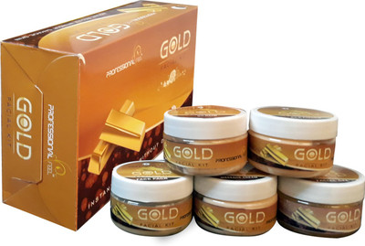 

Professional gold facial kit, unisex for fairness, suitable for all age 820 g