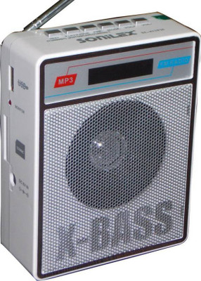 

CRETO SL-413 Fm Radio Supports USB pen-drive, aux memory card FM Radio(Silver)