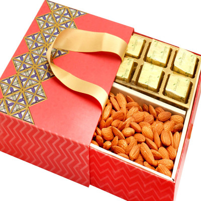 

Ghasitaram Gifts Sugarfree Chocolates-2 Part Almonds and Sugarfree Chocolates Bag Box Combo(3)