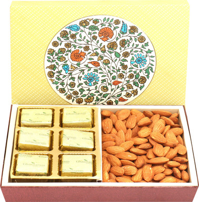 

Ghasitaram Gifts Sugarfree Chocolates-2 Part Eco Almonds and Sugarfree Chocolates Box Combo(3)