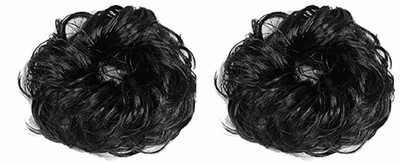 

KashQueen Set of 2 Black Hair Rubber Juda for womens Hair Accessory Set(Black)