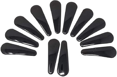 

KashQueen Pack of 12 Fashion Black Color Tic Tac Hair Clips Tic Tac Clip(Black)