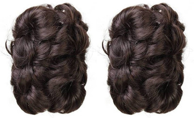 

KashQueen Set of 2 Brown Hair Clutcher Juda for womens Braid Extension(Brown)