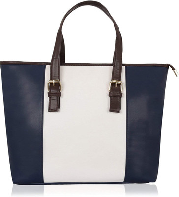 Kleio Hand-held Bag(Blue, White)