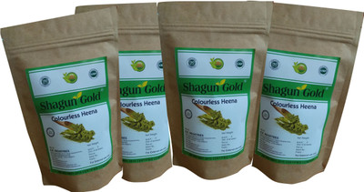 

Shagun gold Pure Organic Rajasthani henna powder hair coloring 100x 4 combo pack 400gm(400 g)