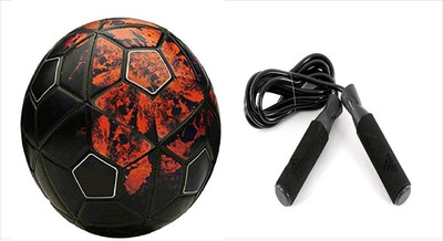 

Aks CR7 Football Size-5+ Jumping black Rope Football Kit