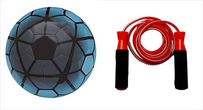 

Aks FCB Football-Size -5+RED jumping Rope Football Kit
