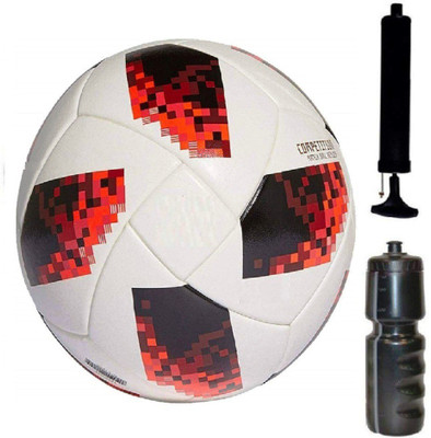 

Aks WORD CUP RED TELSTAR Football - Size 5+Pump+Sipper, Combo Football Kit