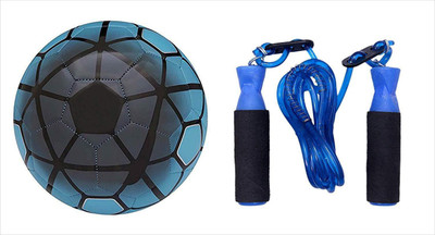 

Aks FCB Blue & Black Football - Size 5+ Jumping Rope Football Kit