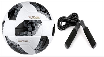 

Aks Tali star Football Size-5 + Jumping Rope Football Kit