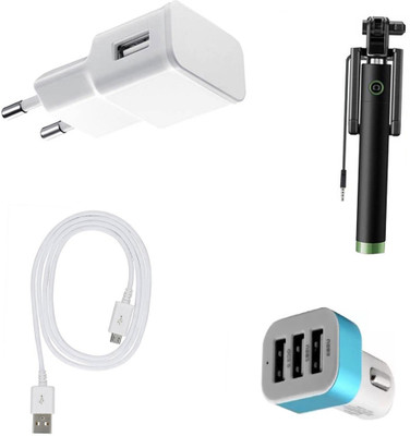 DAKRON Wall Charger Accessory Combo for Nokia 2(White)
