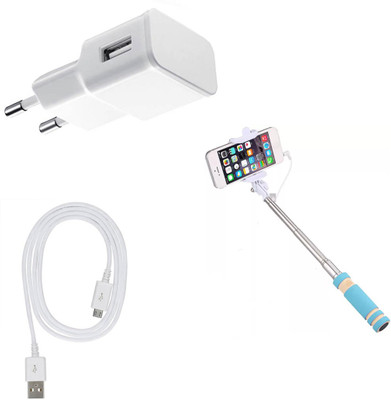 DAKRON Wall Charger Accessory Combo for Nokia 2(White)