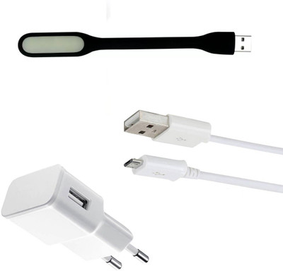 DAKRON Wall Charger Accessory Combo for Vivo V7(White)