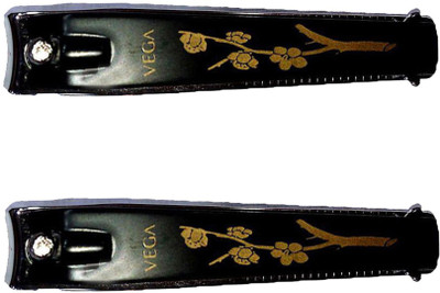 

VEGA Black Nail Clipper Smooth Edges & Long Lasting Pack of 2pc