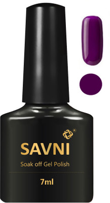 savni Soak off uv gel nail polish 45 for nails Purple